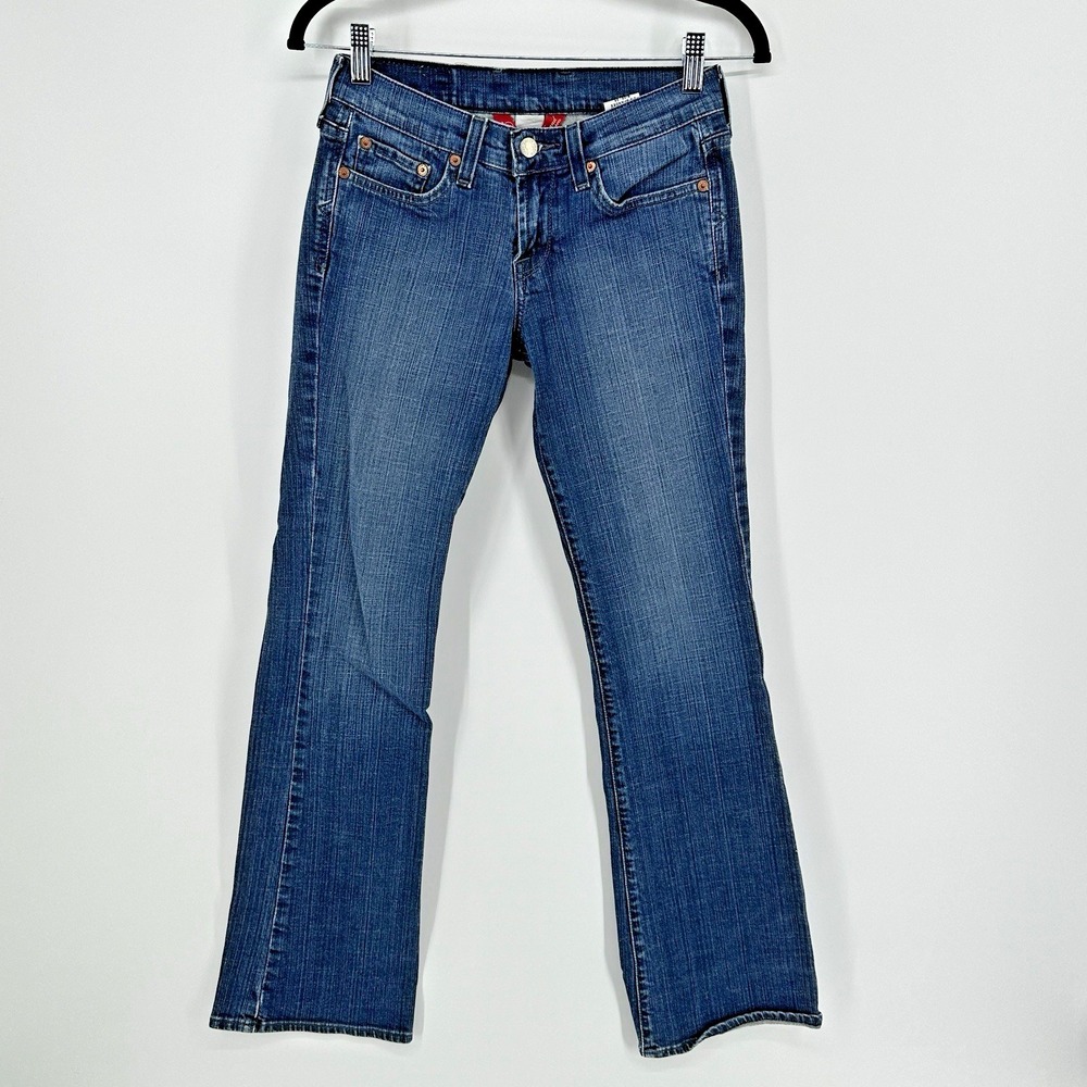 Lucky Brand Dungarees Sweet N Low Size 25 Gene Montesano Faded Y2K